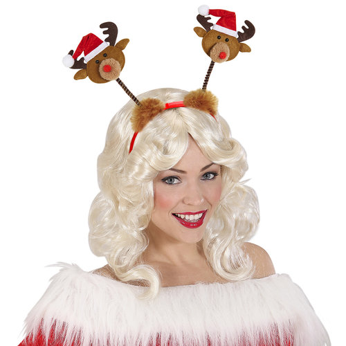 hoofdband met kerstman muts