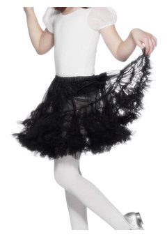 Petticoat stroken zwart kinderen