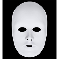 luxe unisex beschilderbaar wit masker