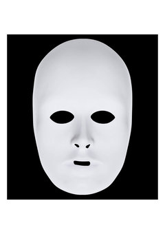 luxe unisex beschilderbaar wit masker