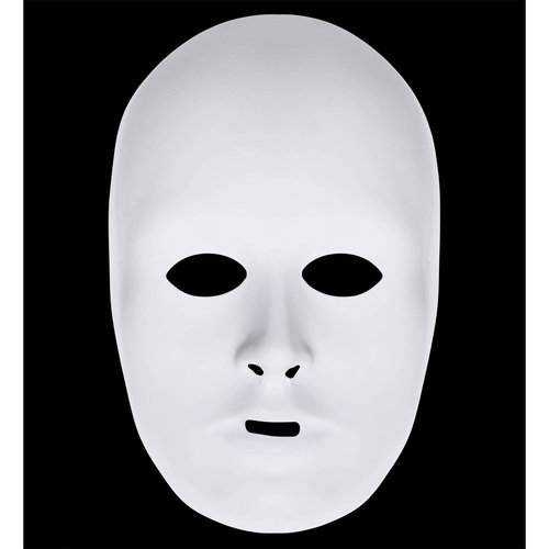 luxe unisex beschilderbaar wit masker