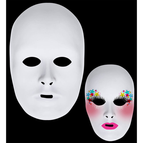 luxe unisex beschilderbaar wit masker