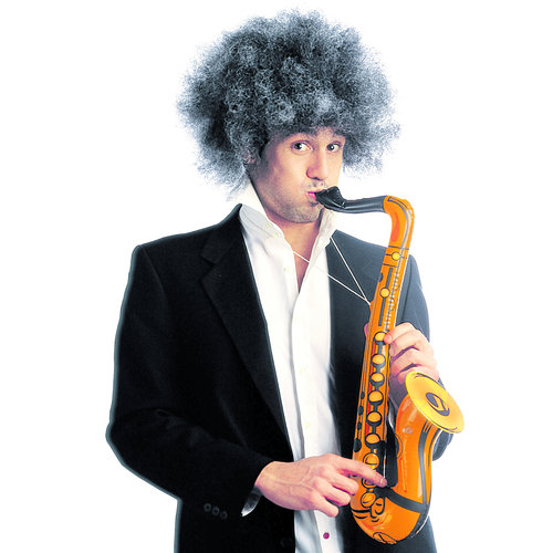 opblaasbare saxefoon oranje