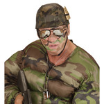 soldatenhelm met kogels