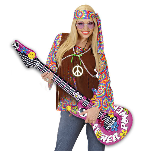 opblaasbare gitaar hippie 105cm
