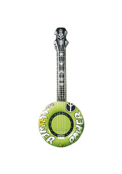 opblaasbare banjo, 100cm groen