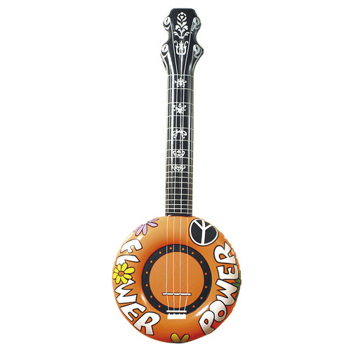 opblaasbare banjo, 100cm oranje