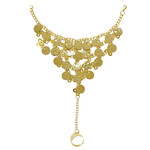 vinger pols armband met muntjes