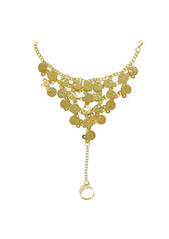 vinger pols armband met muntjes