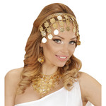 ketting met oorbellen gouden muntjes