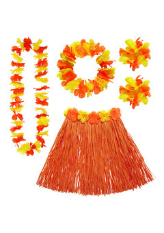 hawaii set oranje