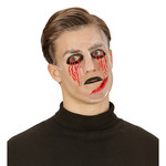 pvc masker, bloedende ogen