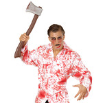 pvc masker, bloedende ogen