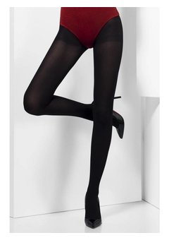 Zwarte panty ondoorschijnend dames