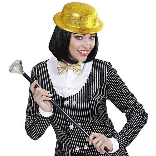 glitter bolhoed, goud