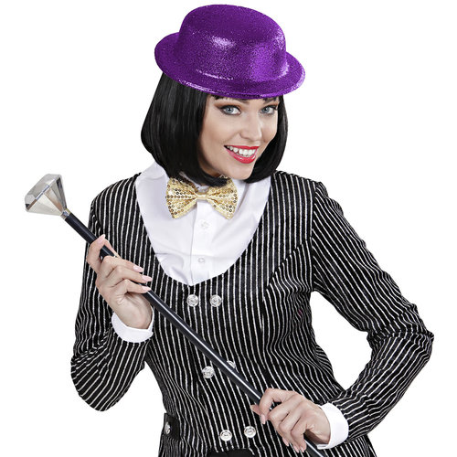 glitter bolhoed, paars