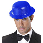 glitter bolhoed, blauw