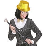 glitter hoge hoed, goud