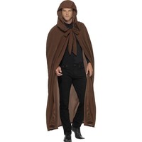 Bruine cape grafgraver kostuum