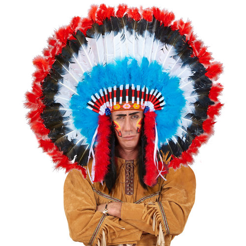 luxe hoofdtooi indiaan met marabou