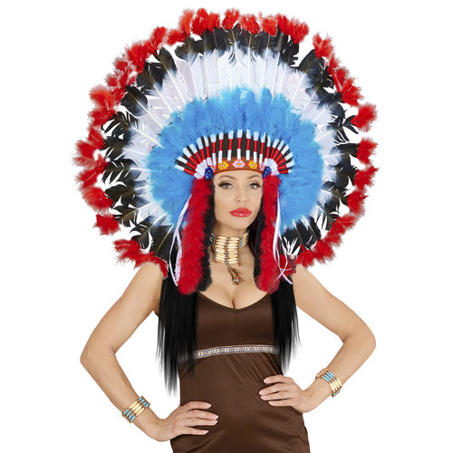 luxe hoofdtooi indiaan met marabou