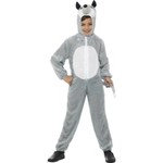 Wolven pak voor kinderen grijs