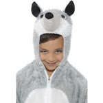 Wolven pak voor kinderen grijs