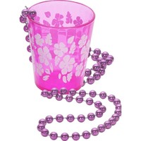 Mooi shot glas in roze met print
