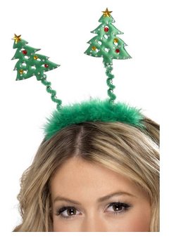 Diadeem met kerstbomen
