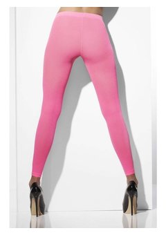 Fluor roze legging dames