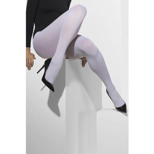 Mooie witte ondoorschijnende panty voor dames