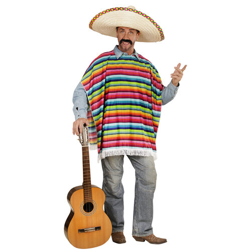 mexicaanse poncho volwassen