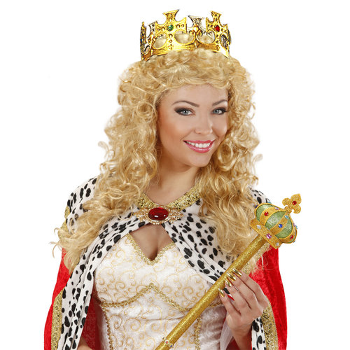 kroon koning met stenen, goud