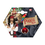 gouden ring met rode steen