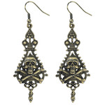 oorringen piraat schedel en botten