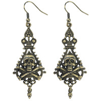 oorringen piraat schedel en botten