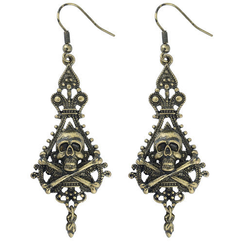 oorringen piraat schedel en botten