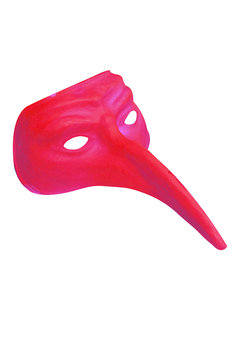venetiaans masker, rood