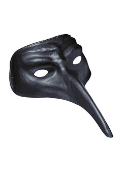 venetiaans masker, zwart