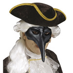 venetiaans masker, zwart