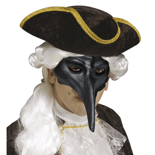 venetiaans masker, zwart