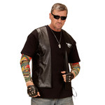 lederlook vest west coast riders m/l