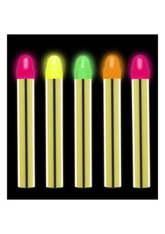 set van 5 neon schminkstiften