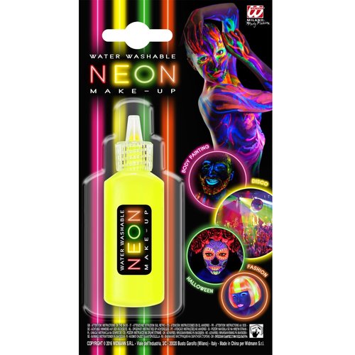 make-up spray, neon geel