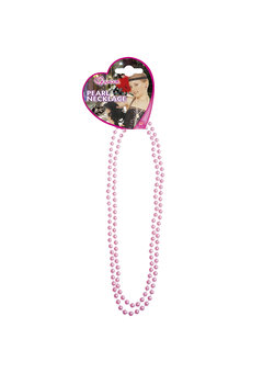parelketting 57 cm, rose