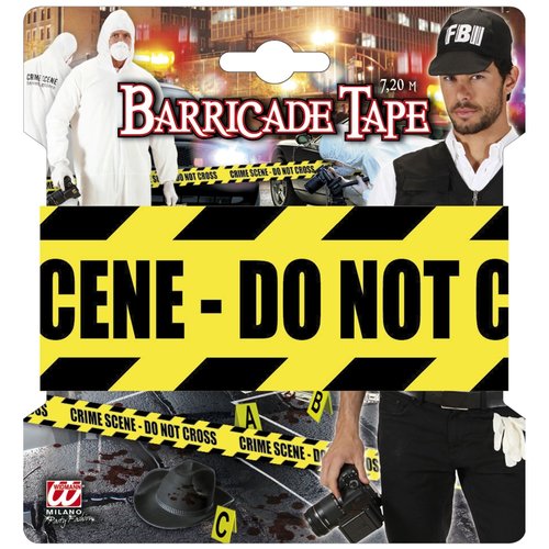 afzetlint "crime scene - do not cross", 7,20meter