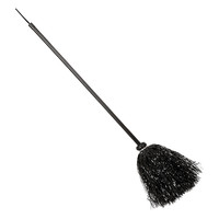 heksenbezem zwart, glitter 92cm