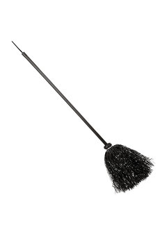 heksenbezem zwart, glitter 92cm