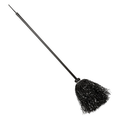 heksenbezem zwart, glitter 92cm