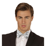 strikje metalic, zilver